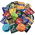Ultimate Sampler Pack of Lubricate Latex Condoms with Brass Pocket Case-24 Count