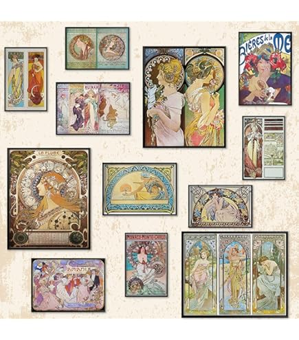 Amazon.com: Decorative Art Nouveau Advertisement Reprint: Alphonse