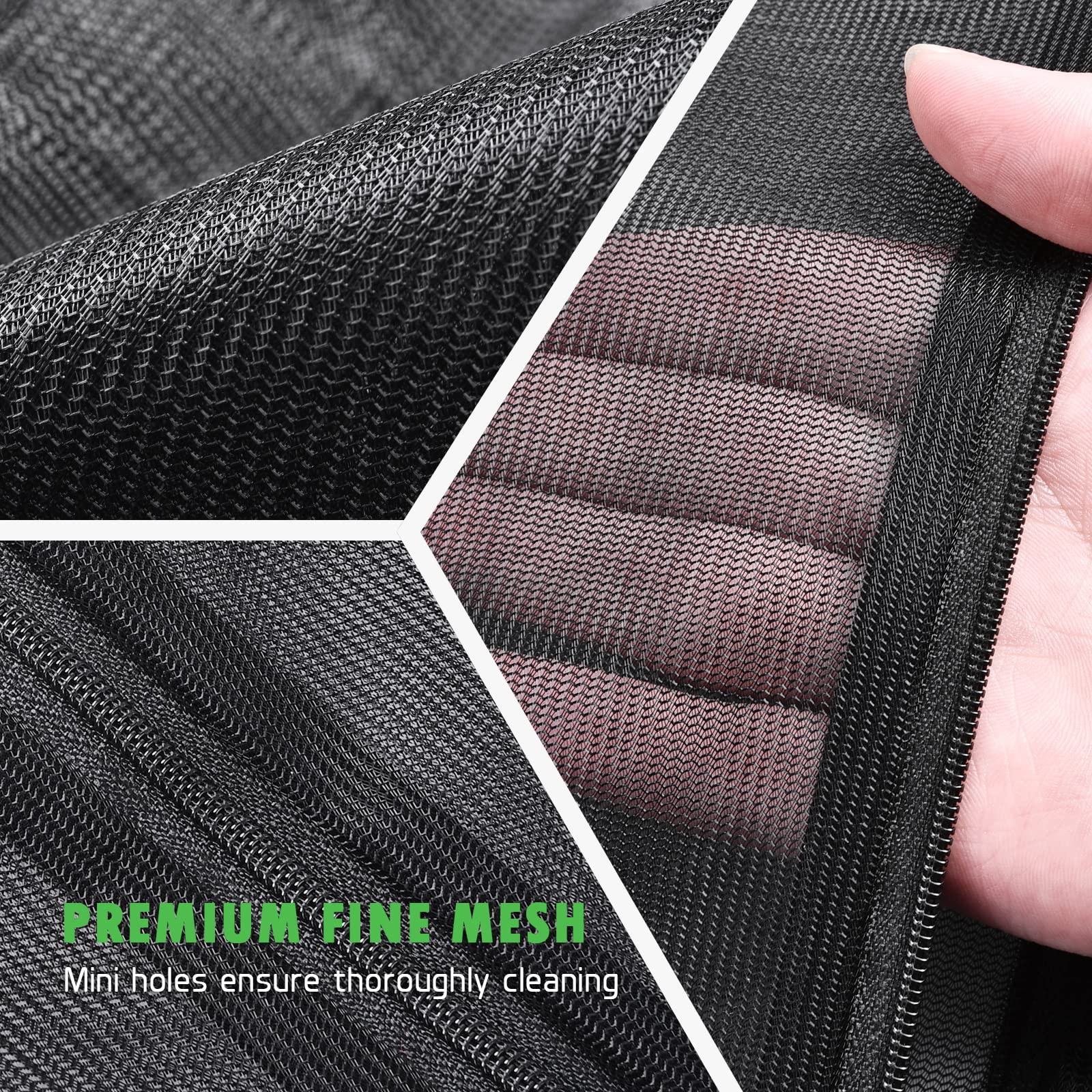 2 Pack Mesh Laundry Bags 24 x 32 inch Laundry Garment Bag Mesh Large Lingerie Wash Bags Zippered Garment Washing Net for Underwear Hosiery Blouse Sweater Dress