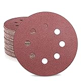 ZEHIQ 5 Inch Sanding Disc 120 Grit, 8 Hole