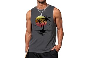 GOSUIF American Flag Tank Tops for Men 4th of July Shirts Sleeveless Muscle Tank Top Graphic 1776 Gym Workout Patriotic Tank Top