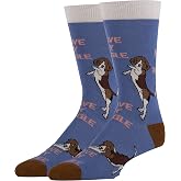 ooohyeah Men's Novelty Funny Animal Socks | Crazy Fun Animal Lover Socks, Casual Cotton Dress Socks, Novelty Gift Choice, Shoe Size 8-13