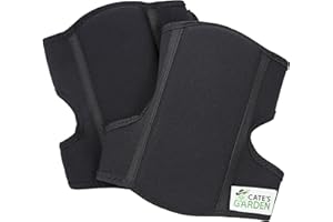 Cate's Garden Knee Pads – Soft Comfort Gardening Kneepads for the Home Gardener – Gel cushion, Neoprene, Water-resistant Construction for Men and Women