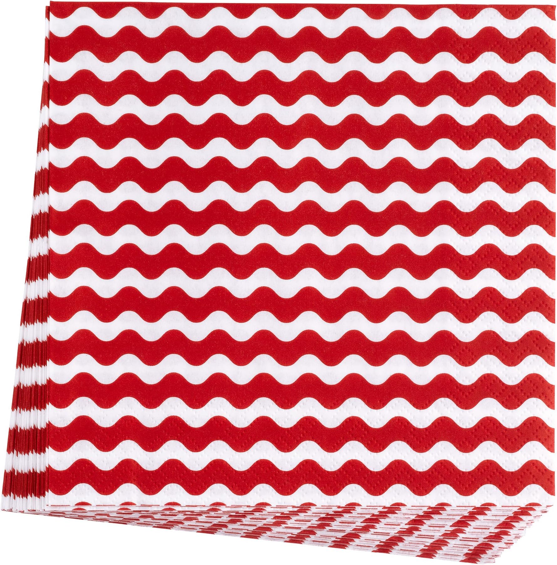 Neviti 678160 Wave Carnival Napkin, Red
