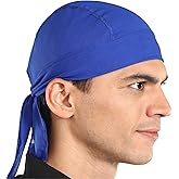 Cooling Helmet Liners - Do Rag Skull Caps for Men - Cooling Head Wraps, Hard Hat Liner - Motorcycle Pirate Bandana