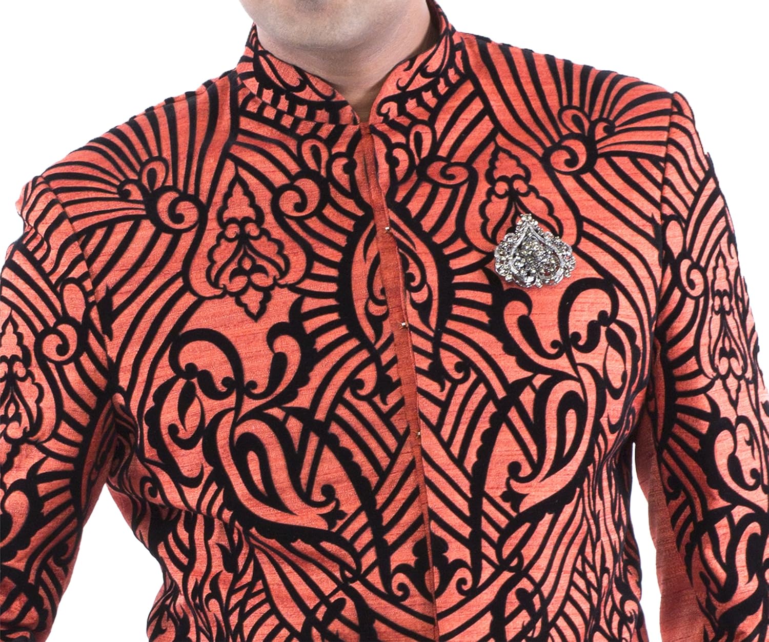 raj design studio men's raw silk harem pant style 210_white_medium