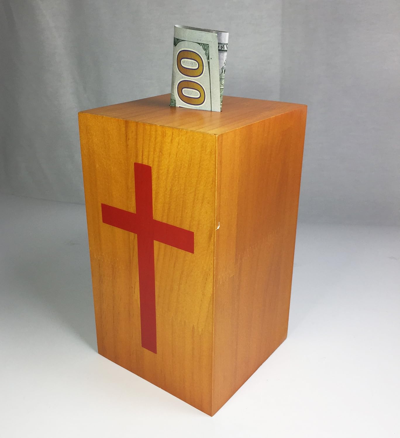Fixture Displays Wood Collection Donation Box Church Offering Coin Collection Fundraising Box