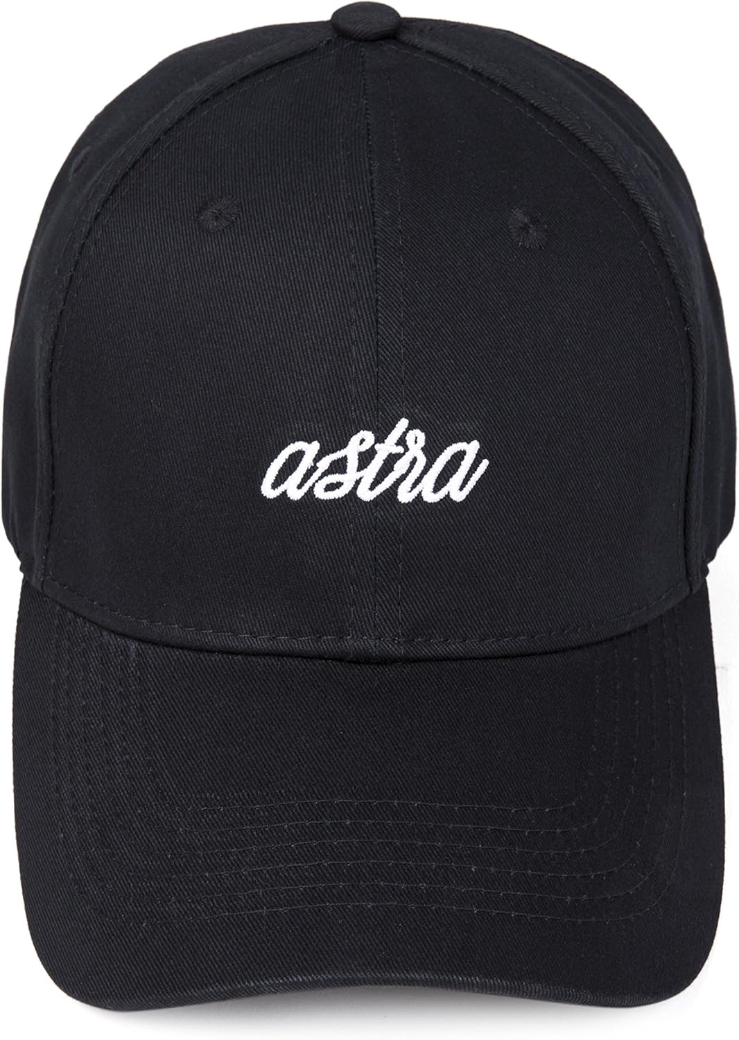 plain black strapback hat