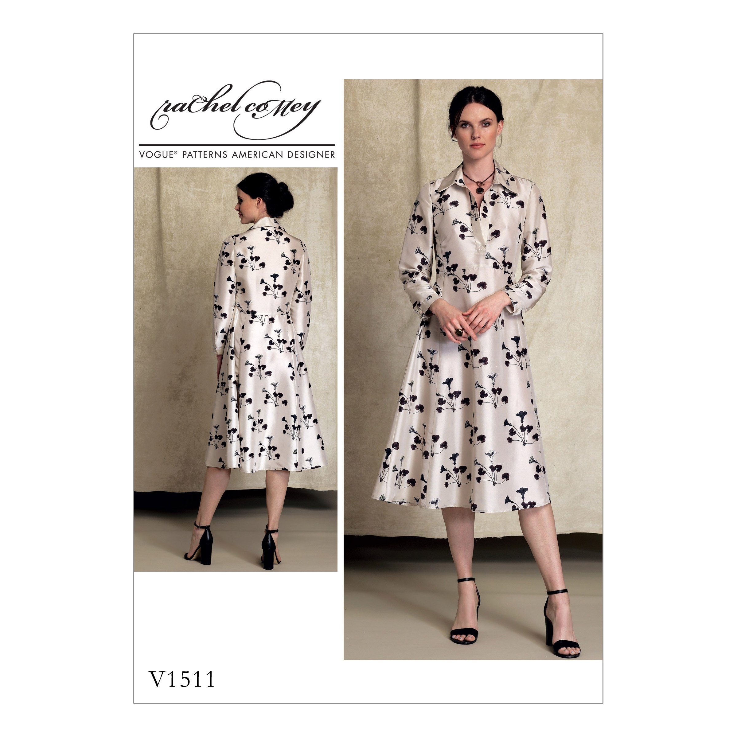 Vogue Patterns 1511 A5,Misses Dress,Sizes 6-14, Tissue, Multicoloured, 20 x 0.5 x 25 cm