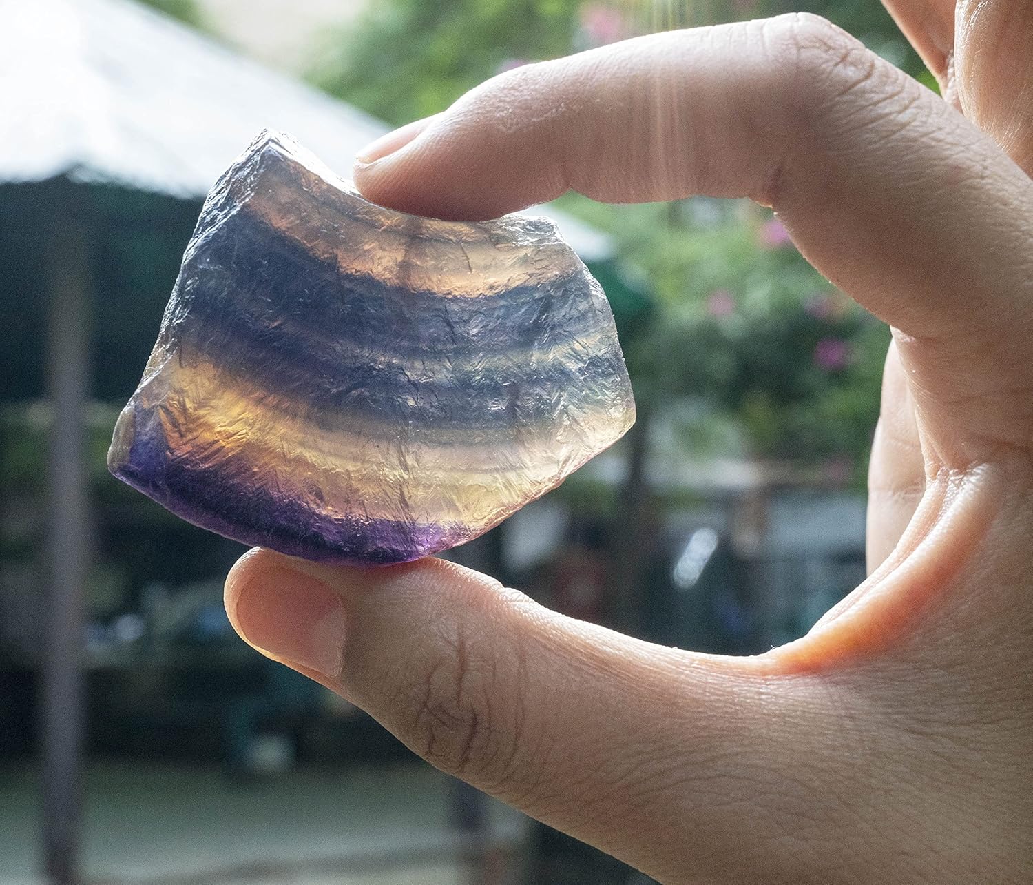 Indoor Fountains & Accessories - Crocon 1LB Fluorite Rough Bulk Natural Stone Raw Gemstone Tumbling Cabbing Polishing Gem Mining Chakra Healing Balancing Reiki and Crystal Good Luck Home Office Decor