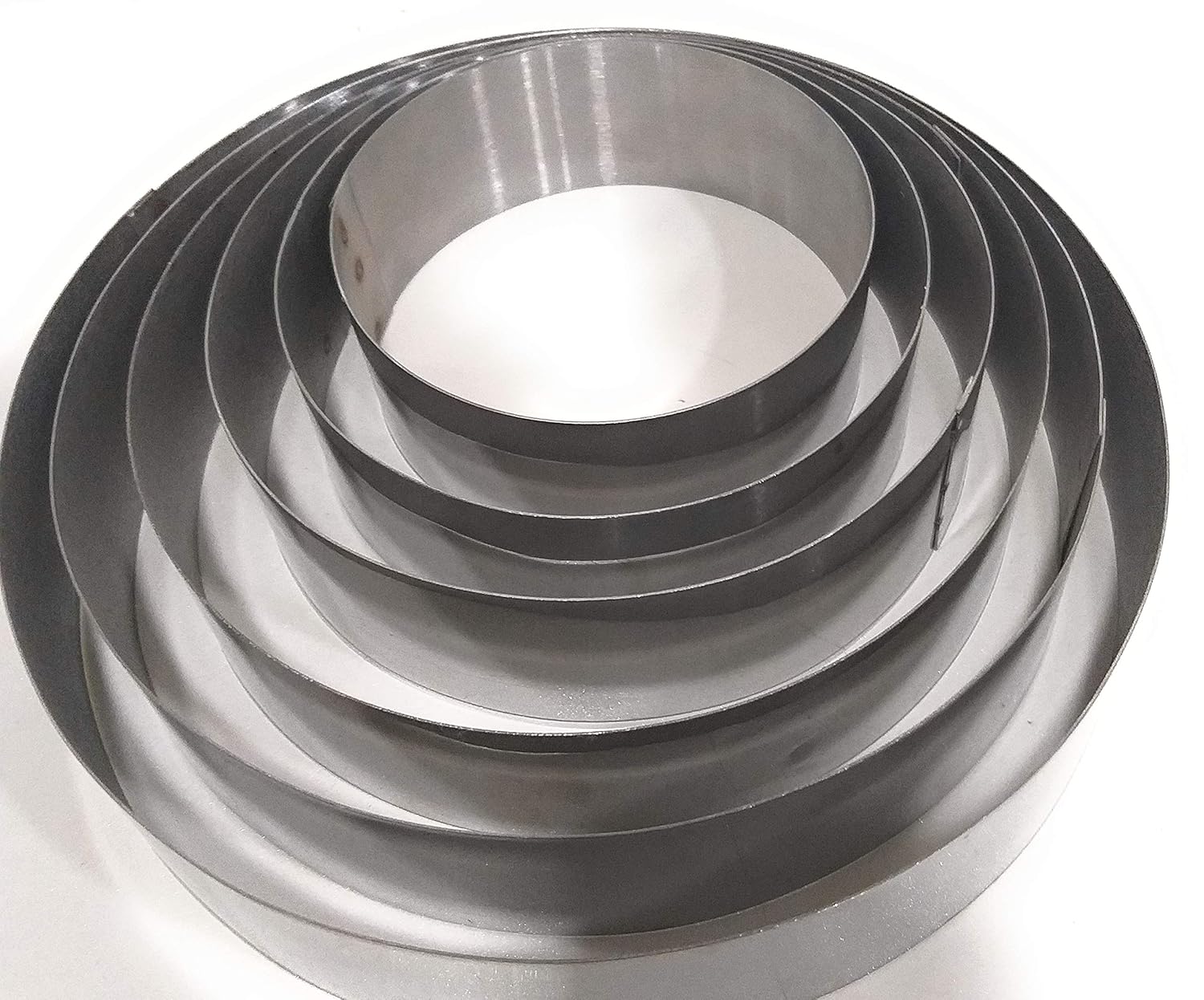 Buy BAKERY HUB 6 Piece Steel Round Cake/Bakery Cutter 5, 6, 7, 8, 9 &10