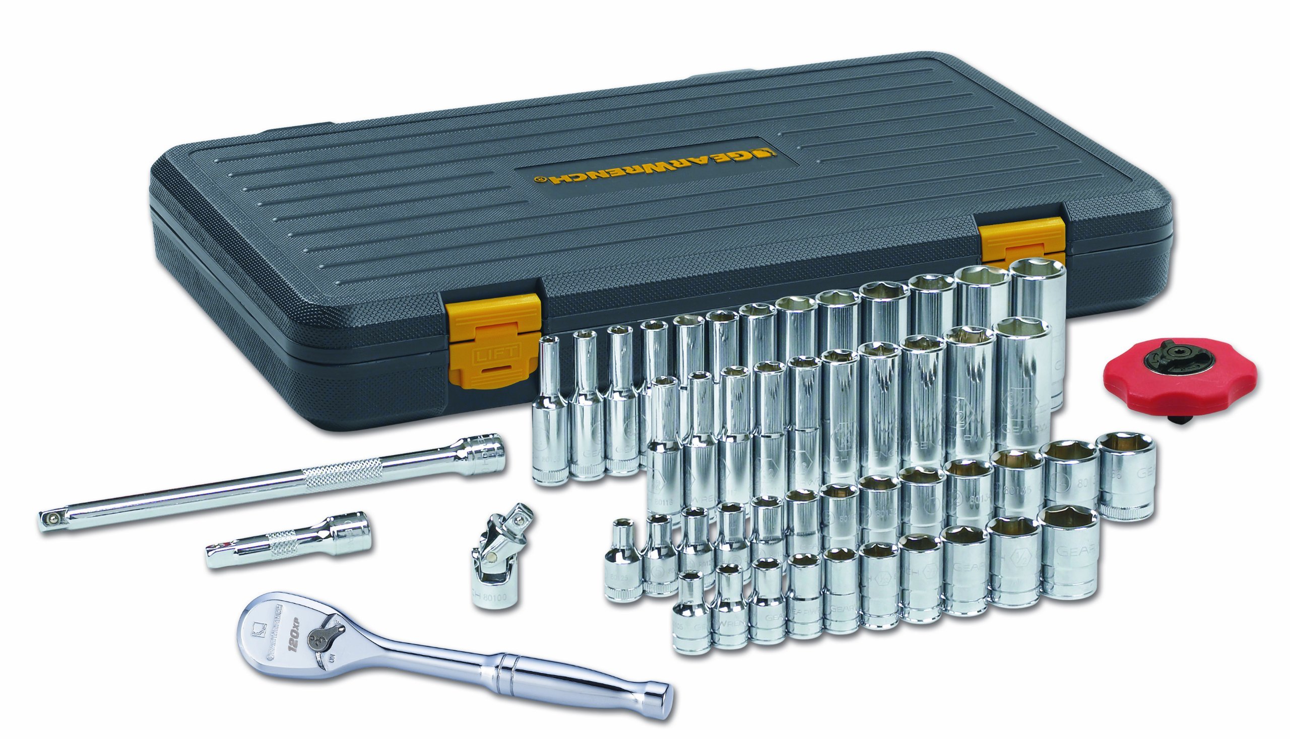 GEARWRENCH 51 Pc. 1/4 Inch Drive 6 Pt. 120XP Mechanics Tool Set, Standard & Deep, SAE/Metric - 80300P — image 1