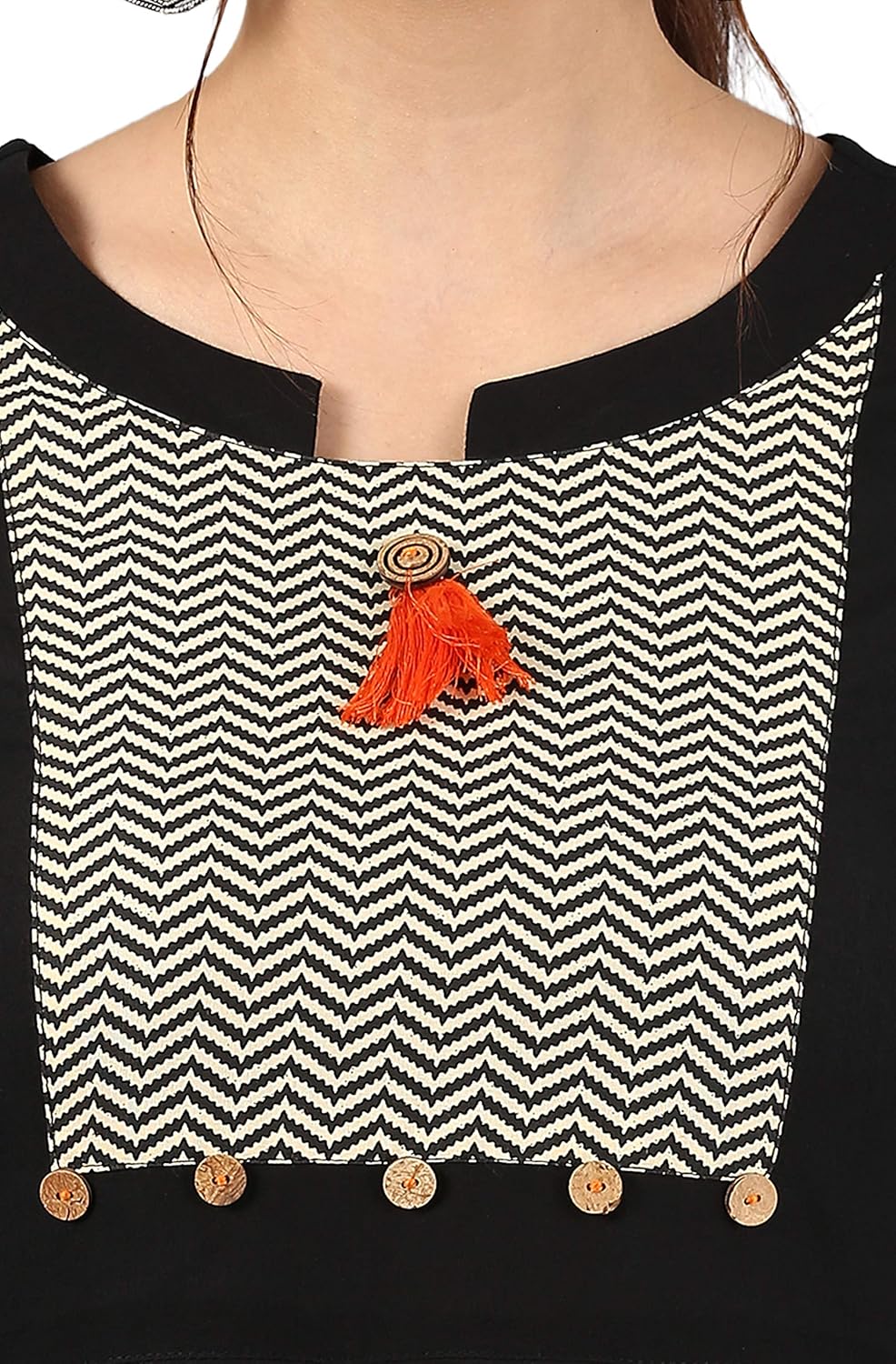 janasya women's cotton anarkali printed gown