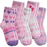 SDBING Fuzzy Socks for Women Soft Fluffy Home Sleeping Socks Cozy Warm Slipper Socks 6 or 5 Pairs