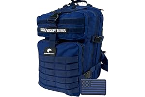 AMERICANPHOENIX 45L Elite Tactical Backpack | 3X Stronger Work & Military Backpack | Water Resistant and Heavy Duty | 3 Day MOLLE Bug Out Bag (Atlantic Blue)