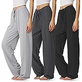 Ultra Performance Womens Pajama PJ Pants 3 Pack Lounge Bottoms Pajamas for Women (Avail in Plus Sizes)