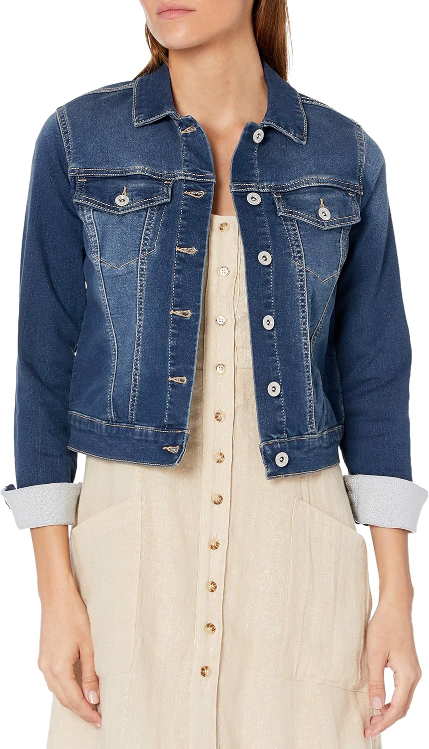 jessica simpson blue jean jacket