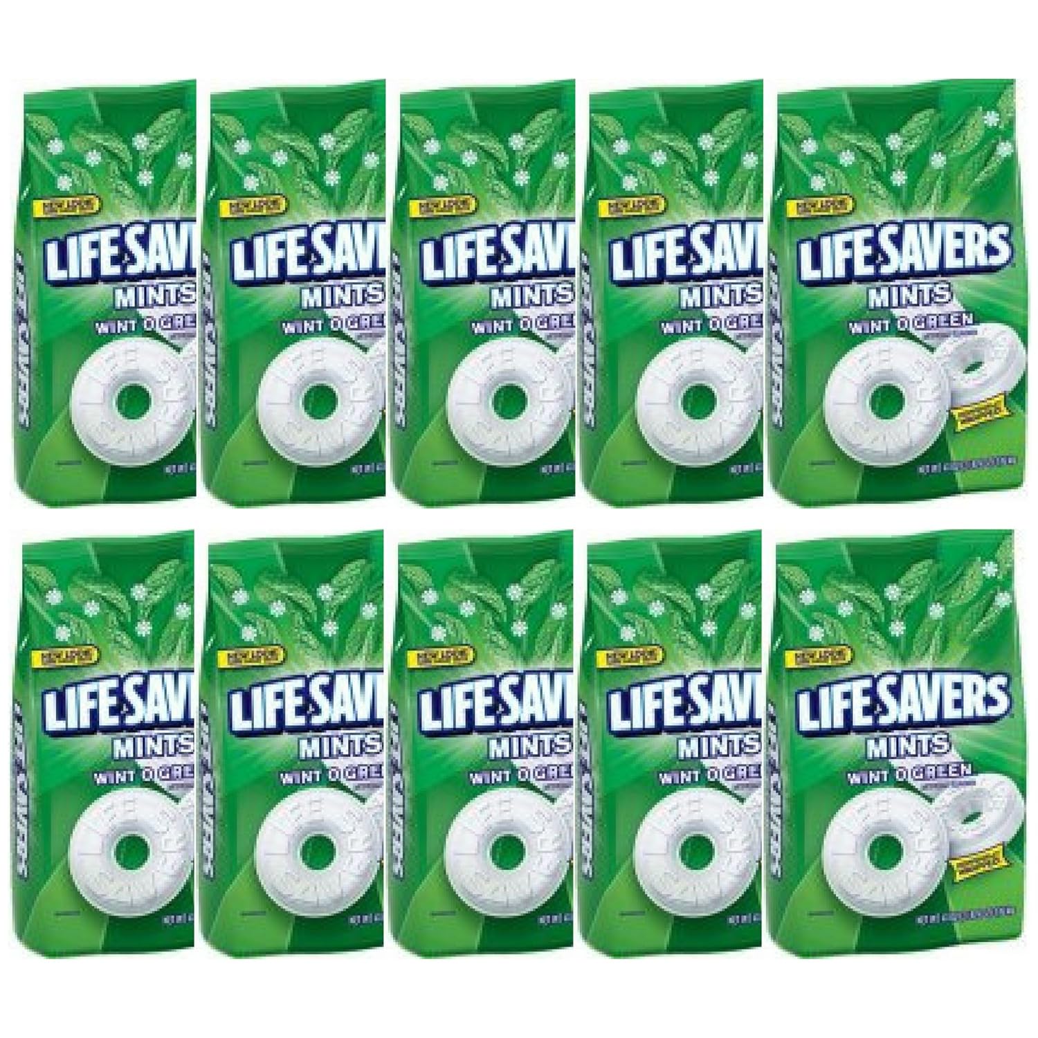 Life Savers Mints Wint O Green, 41.0 OZ 10 Packs
