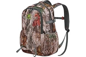 Wild Cedar 30L Kids Camo Hunting Backpack with 11 Pockets, Small Lightweight Hunting Bag for Youth, Men Water Resistant Day Pack for Boys & Girls, Travel, Hiking, Camping