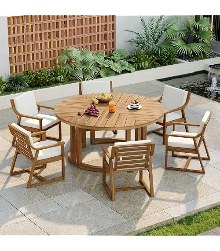 Amazon.com: Member Mark Newcastle 5-Piece Round Patio Dining Set