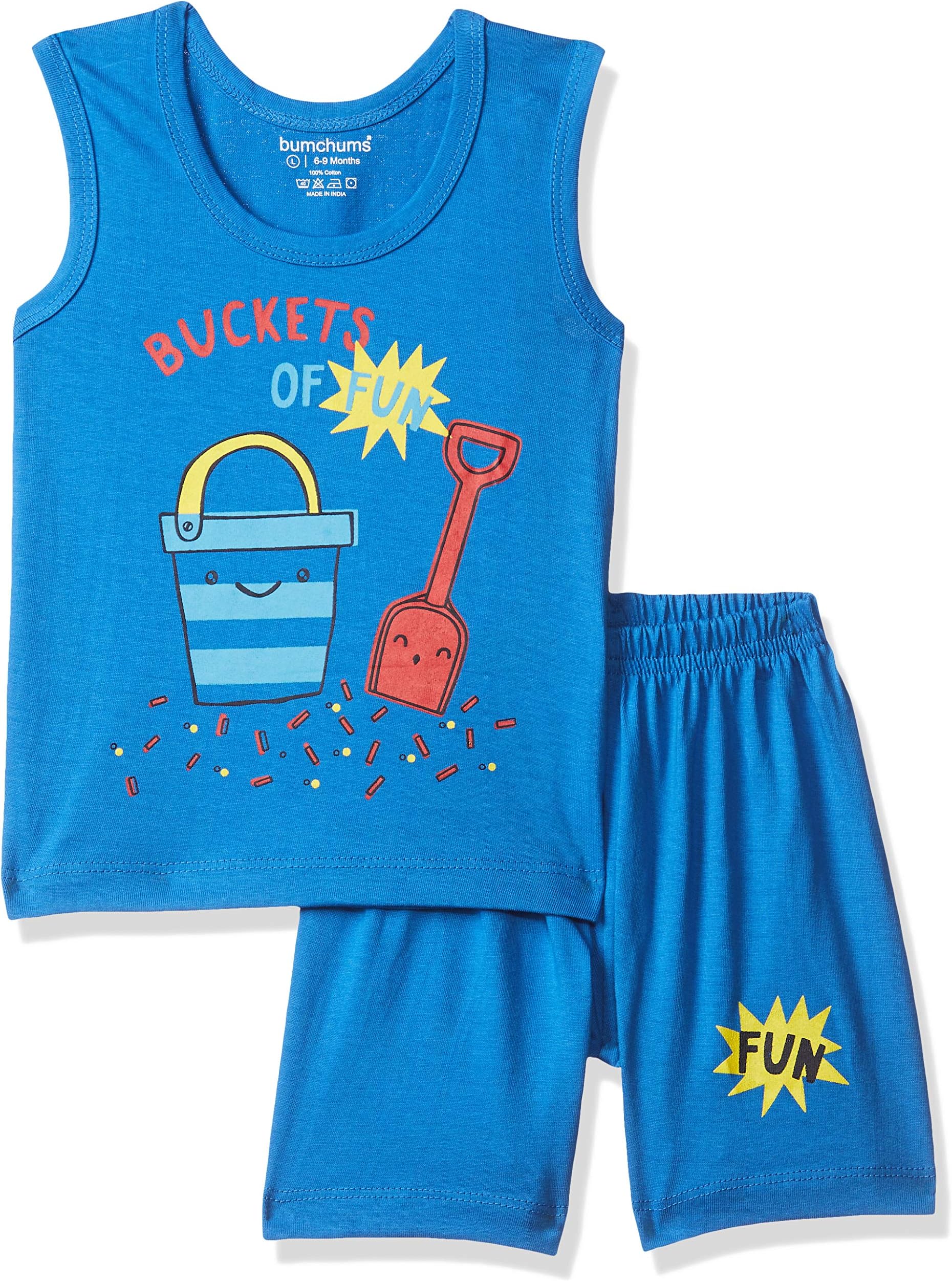 Bumchums Baby Boy's Cotton Clothing Set (Assorted) (Color & Print May Vary)