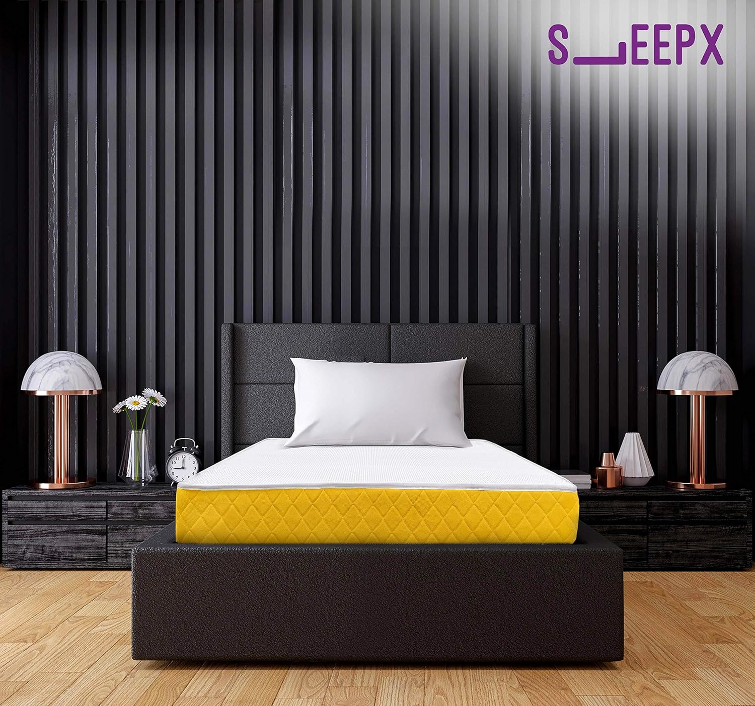 SleepX Apt High Resilience (HR) Foam Mattress (78x36x6 Inches