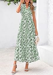PRETTYGARDEN Women's 2025 Summer Floral Midi Dress