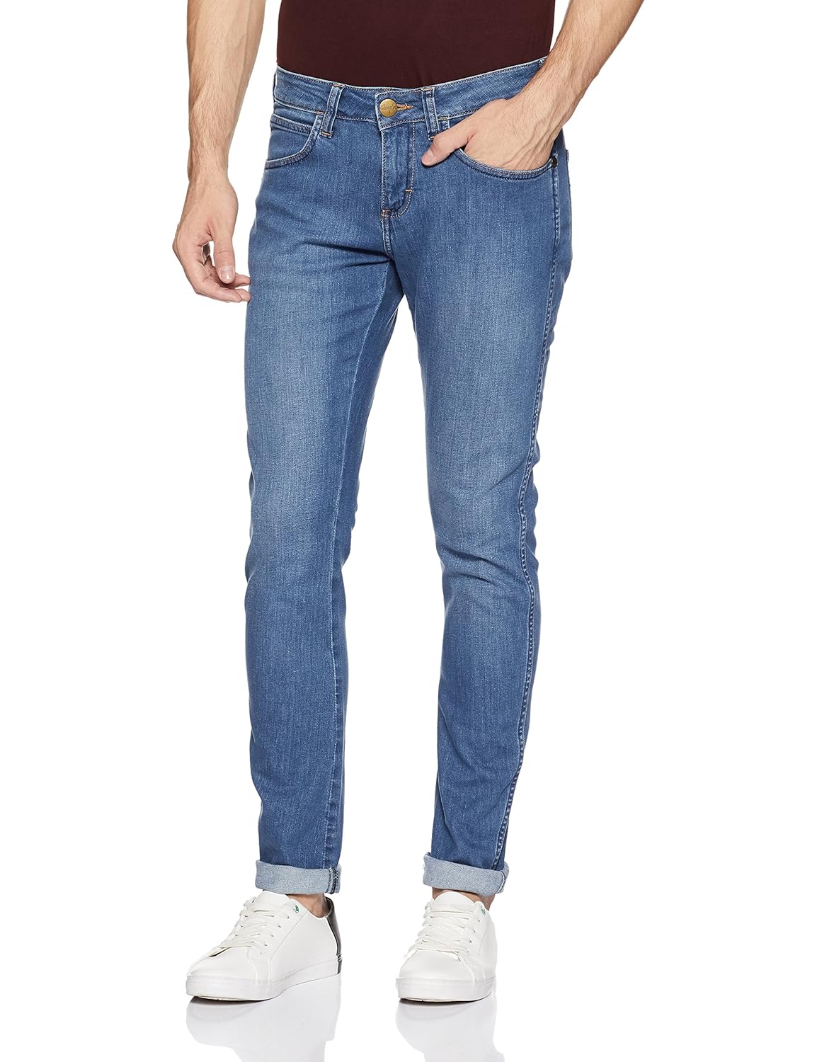 wrangler men's skinny fit jeans