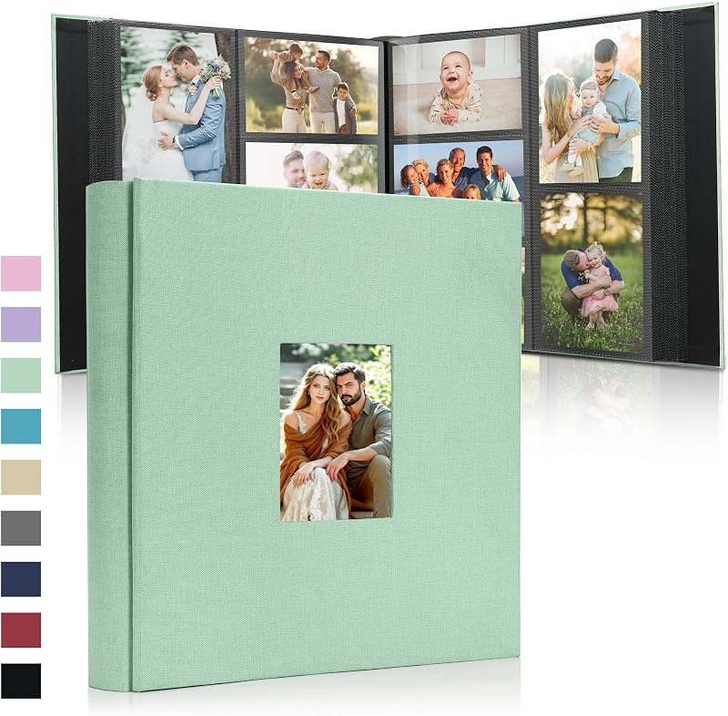 DazSpirit Large Photo Album 1000 Slip-In Pockets Linen Hard Cover 6x4