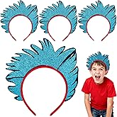 Iceyyyy Blue Thing Headband, Glitter Felt Thing Hairband for Adult Kids, Thing Costume Headwear for Christmas Cos Party Favor