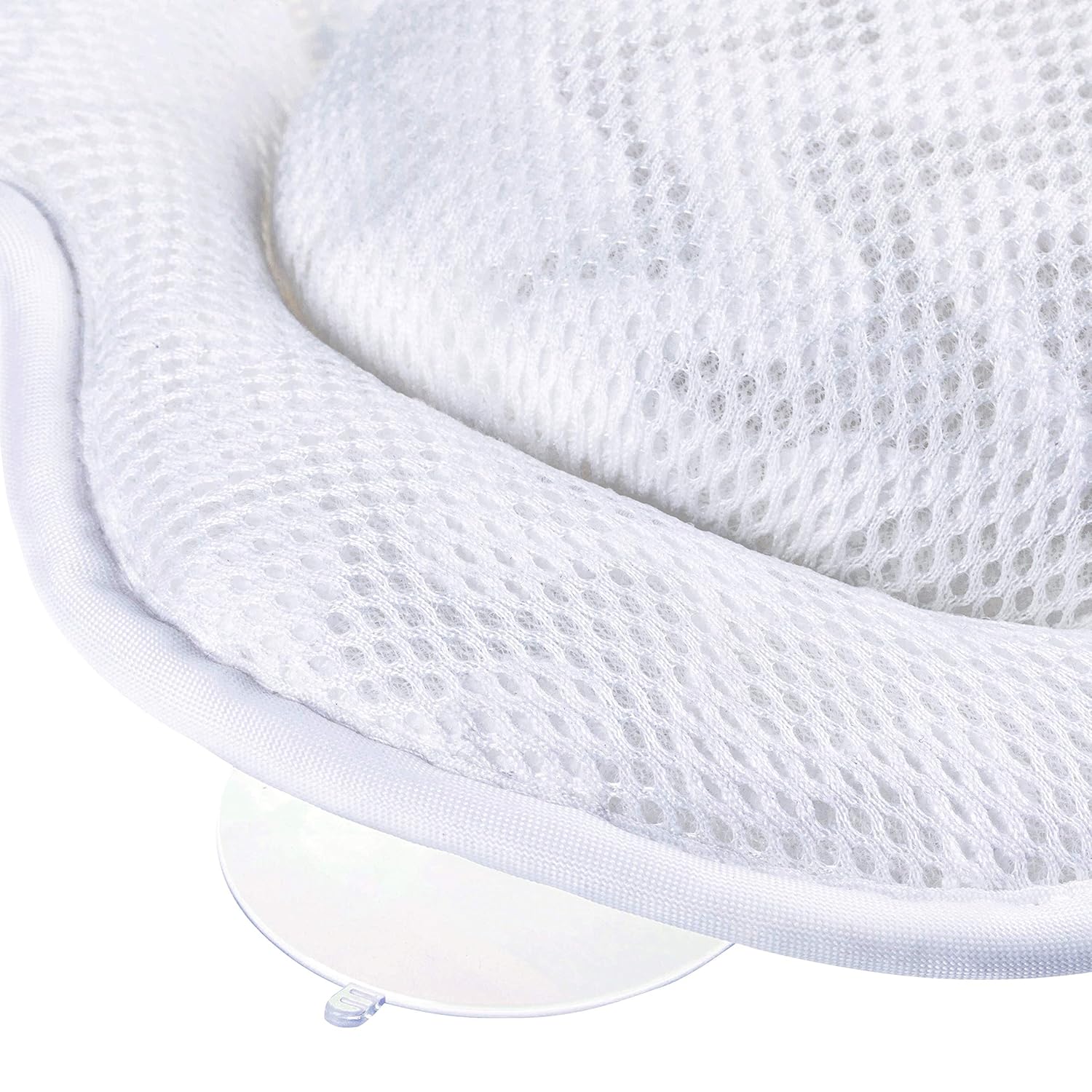 Sierra Concepts Ergonomic Heavenly Luxury 3D Mesh Spa Bath Pillow for Bathtub, Spa with Six Strong Grip Suction Cups - Soft, Comfortable & Quick Dry for Neck, Head, Shoulder Support (Large 18" x 18") : Beauty