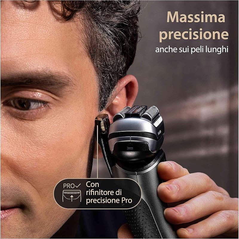 Serie 9 Pro+ Rasoio Elettrico Barba, Custodia, 9517s Argento