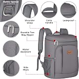 Tydi Cooler Backpack Insulated 30L Grey – Picnic Camping Hiking Rucksack view 2