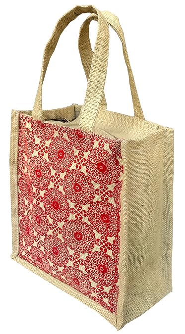 Urban Jhola Daily Use Jute Lunch Bag(Off-White,UJB-7)