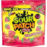 SOUR PATCH KIDS Strawberry Soft &amp; Chewy Gummy Candy, Share Size, 12 oz