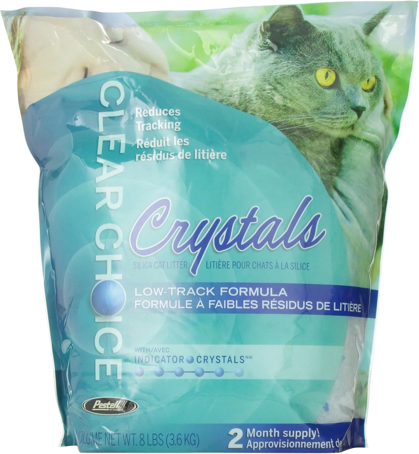 Pestell Clear Choice Crystals Silica Cat Litter 8 lbs. Amazon.co