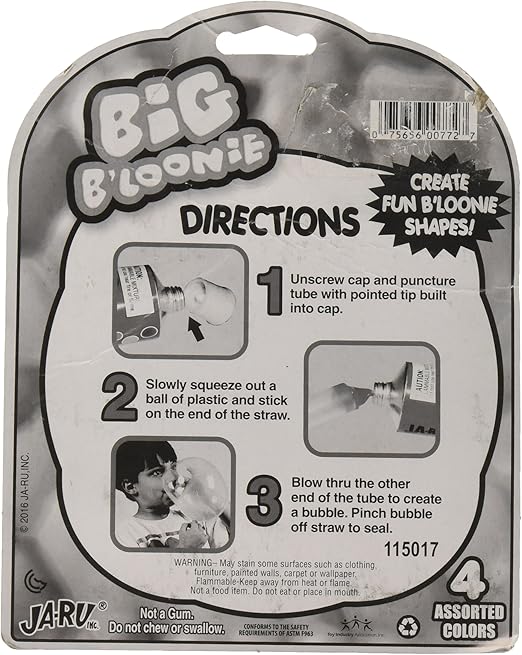 Amazon Com Ja Ru B Loonies Giant Balloon Plastic Goo Toys Games