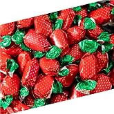 Strawberry Hard Candy Individually Wrapped, Old Fashioned Candy, 1 Lb Bag | Office Candy