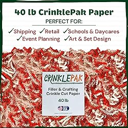 CrinklePak USA Made Crinkle Cut Paper Shred 40 LBS