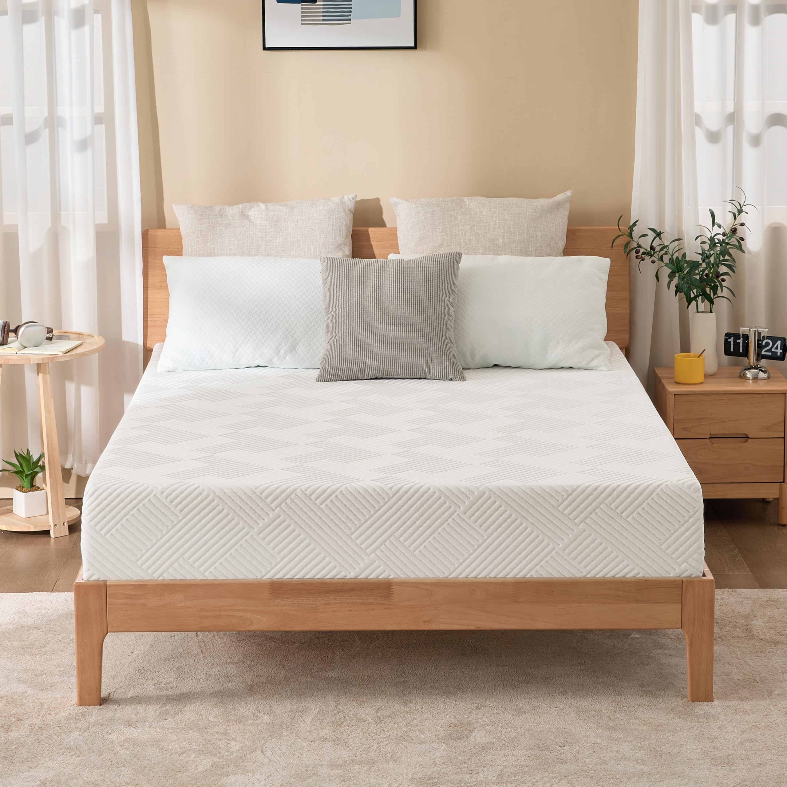 WEUP 6 Inch Twin Size Mattress for Kids, Gel Cooling Memory Foam Mattress Twin, Medium Firm Feel & Pressure Relief & Fiberglass Free & CertiPUR-US Certified, Mattress in a Box