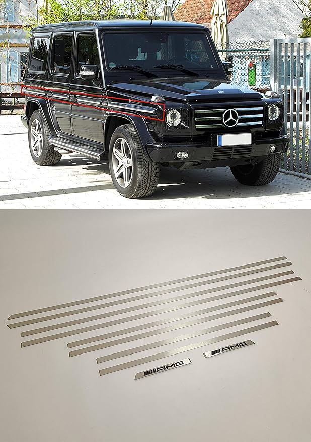 AMG style Side Molding Trim set of 10 pcs for MercedesBenz W463 G