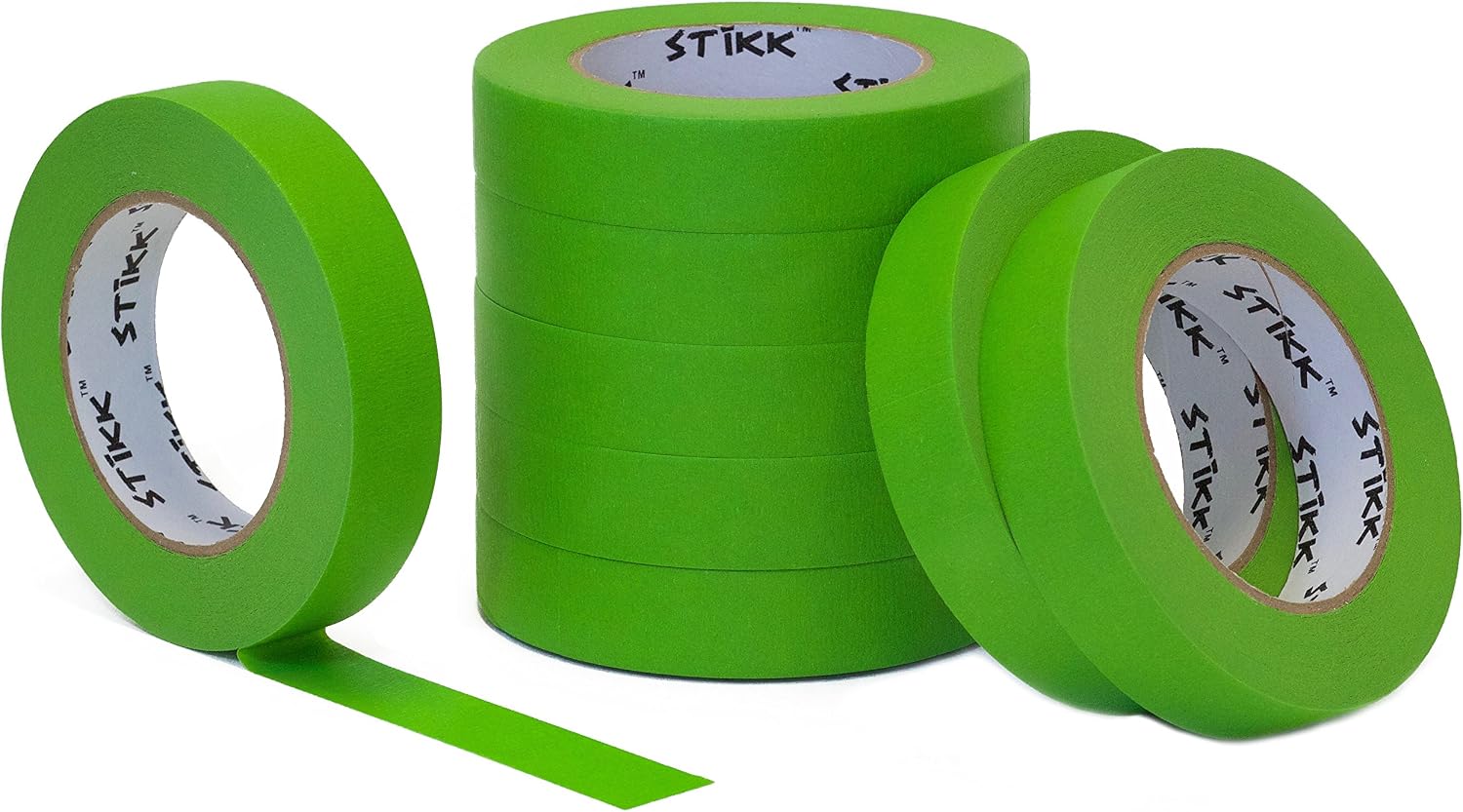 thumbnail image 2 of Lichamp Wide Masking Tape 2 Inches, White 2 Beige 2 of 14