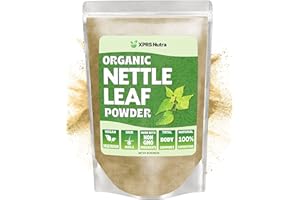 XPRS Nutra Organic Nettle Leaf Powder - Premium USDA Organic Stinging Nettle Powder for Hair and Nails - Vegan Friendly Energy Boosting Organic Stinging Nettle Leaf (16 oz)