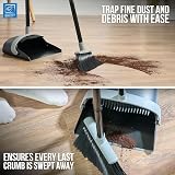 TDBS The Dustpan and Brush Store Long Handled Dustpan and Brush Set Black Grey view 2
