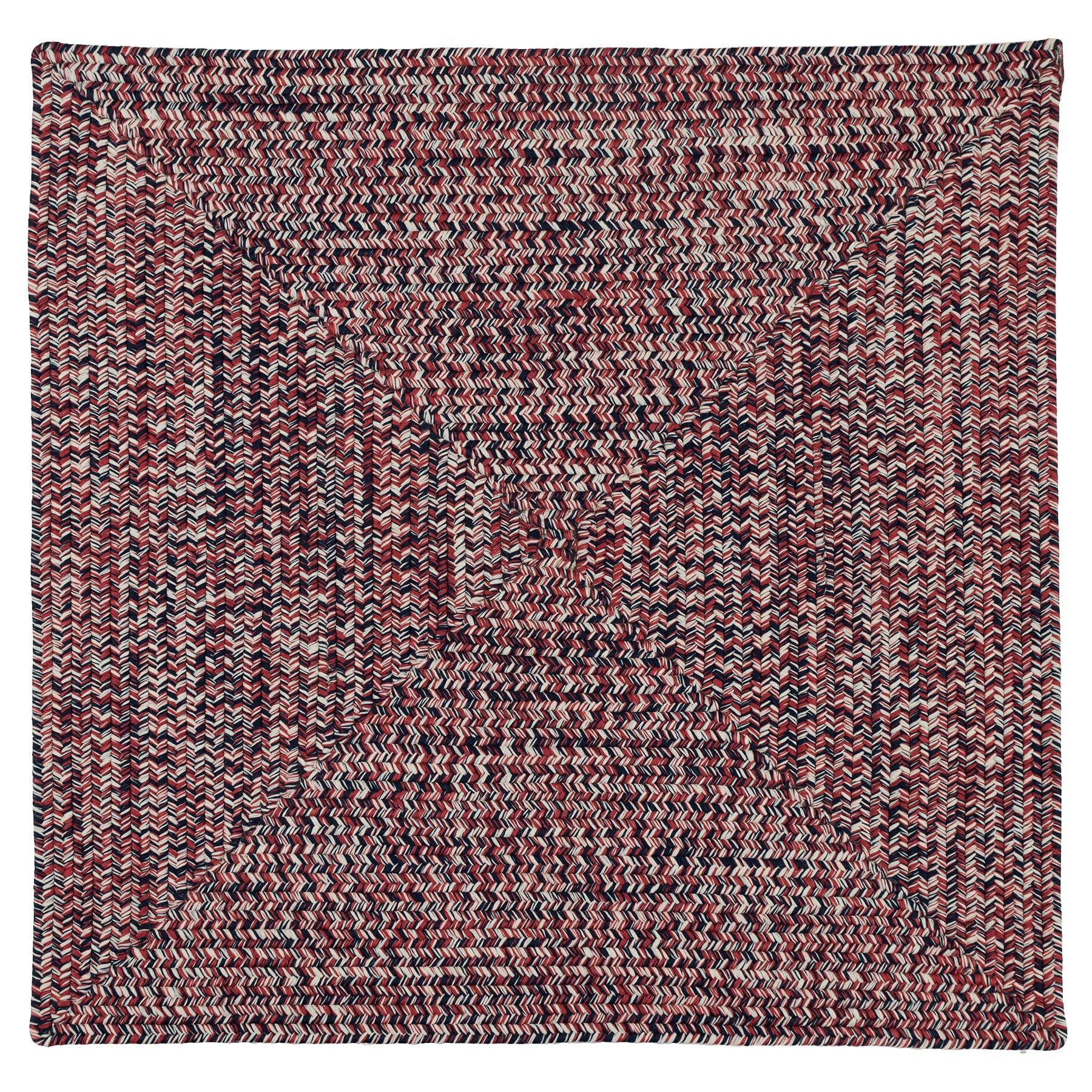 Photo 1 of Colonial Mills Siena Multi Braided Rug - Patriotic 7' Square