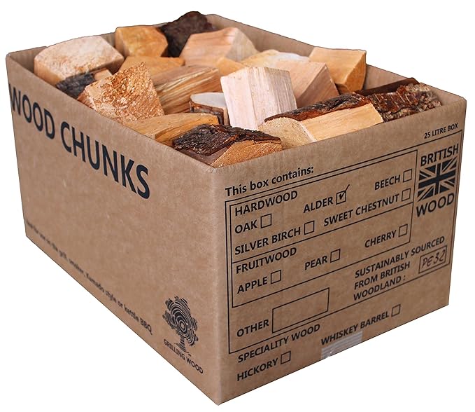 BBQ Smoking Alder Wood Chunks Amazon.co.uk Garden & Outdoors