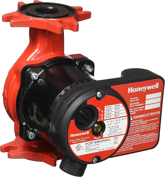 Honeywell PC3F1558IUF00 3 Speed Circulation Pump Amazon.co.uk DIY & Tools