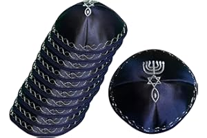 KIPPIK Satin Set Lot Kippah Hat for Men & Kids –Beautifully, Breathable, Comfy, Soft, Yamaka Kippa