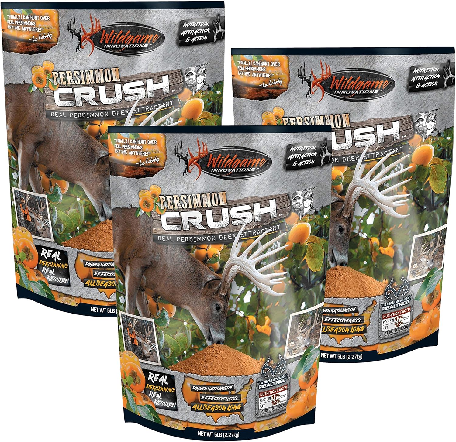 Wildgame Innovations WLD459A Persimmon Crush Powder 5lb Wildlife Attractant (Pack of 3)