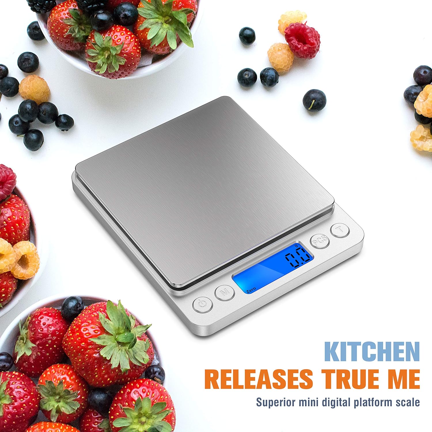 [Upgraded 2020 Version] Food Digital Kitchen Scale, Multifunction Scale Measures in Grams and oz for Cooking Baking, 1g/0.1oz Precise Graduation, Coffee Scales Grams Mutritional Calculator: Industrial & Scientific